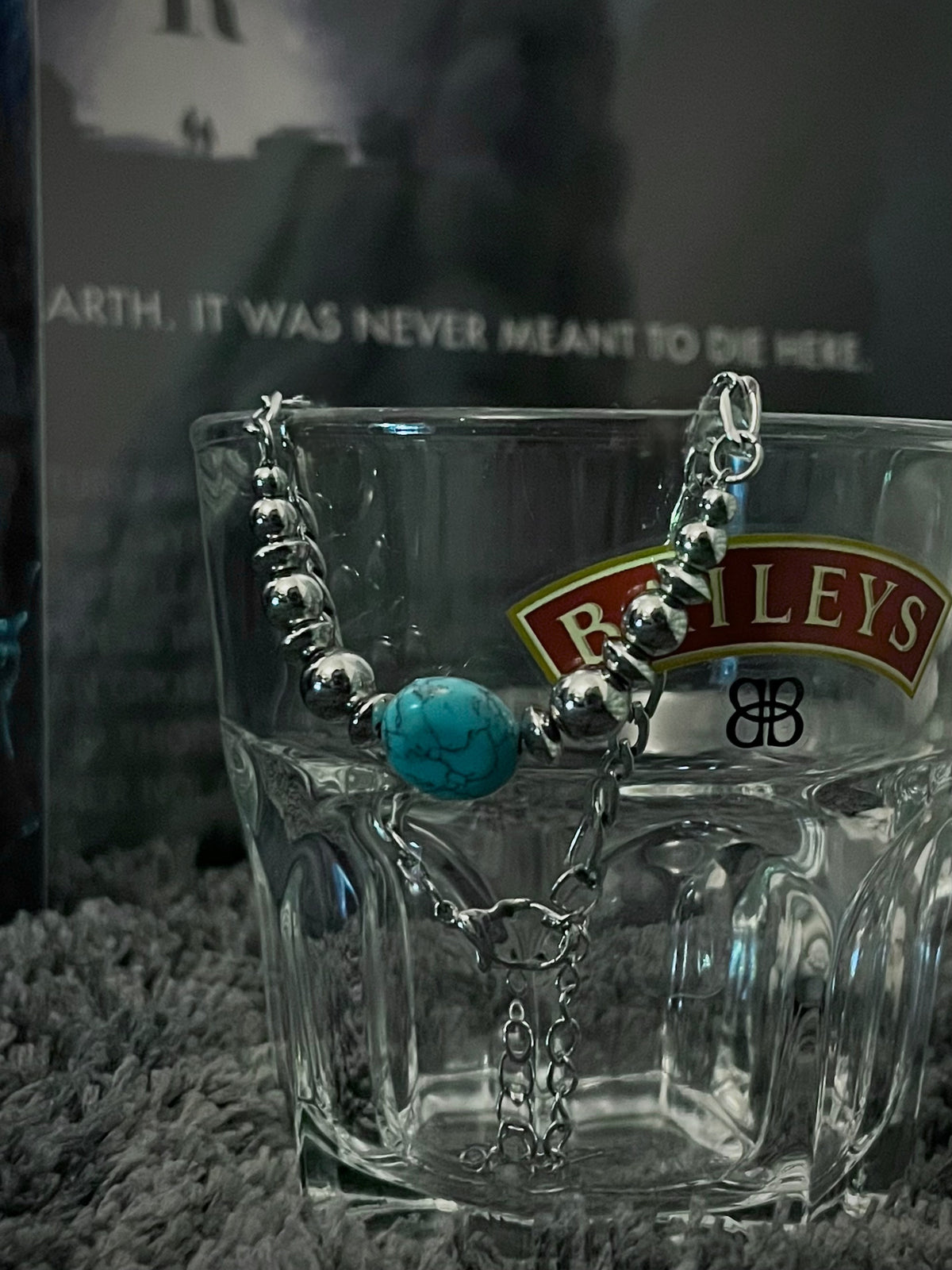 Obsidian Orbital Bracelet - Turquoise