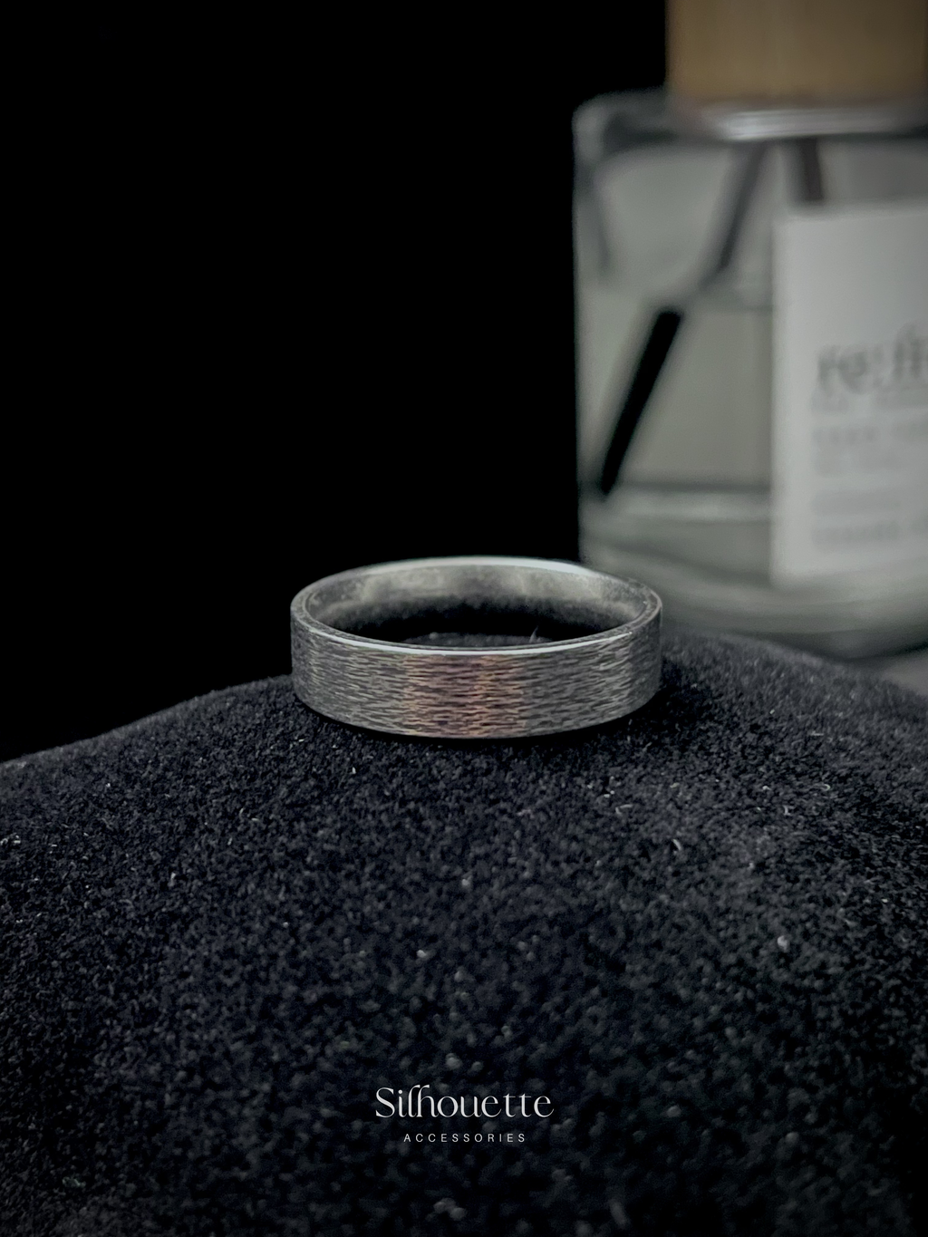 Ash and Iron Band Ring