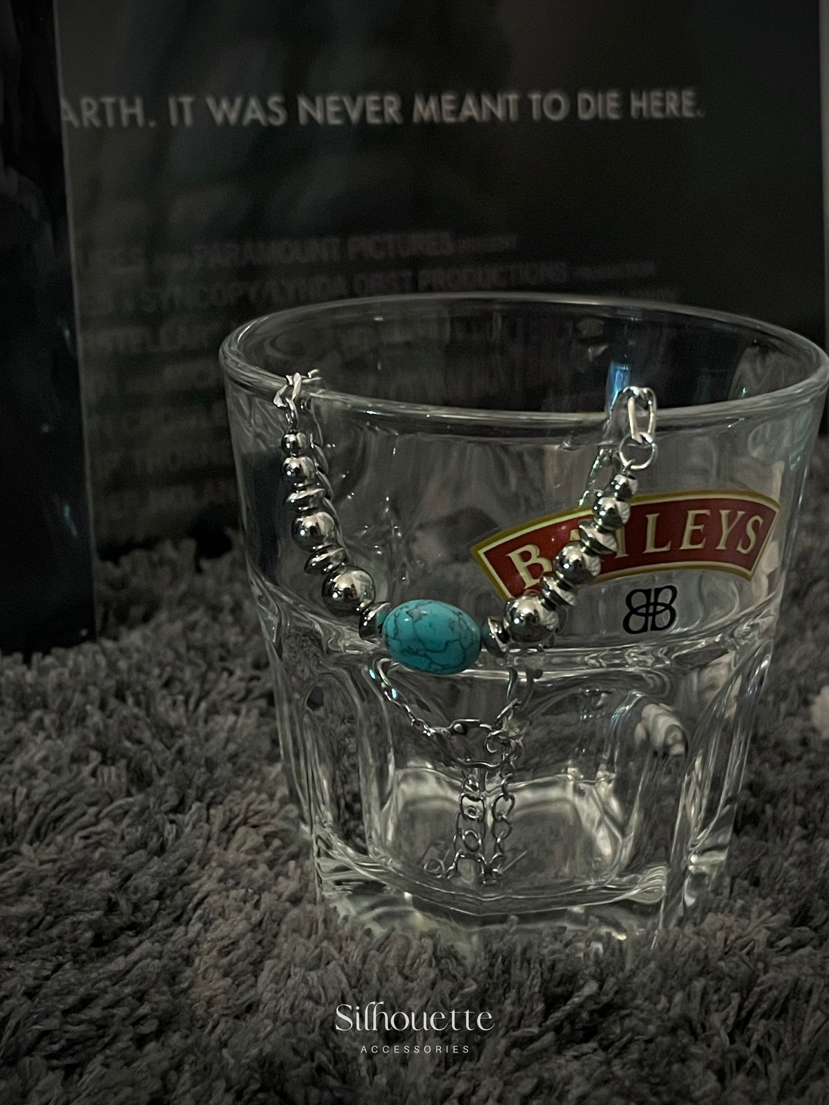 Obsidian Orbital Bracelet - Turquoise